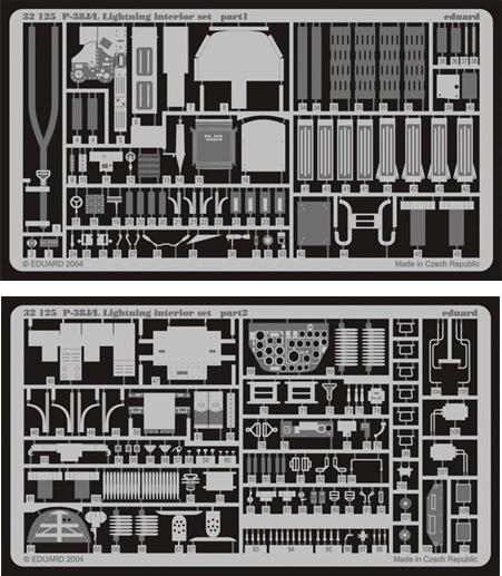 Eduard 32125 1/32 Aircraft- P38L Lightning Interior for TSM (D)