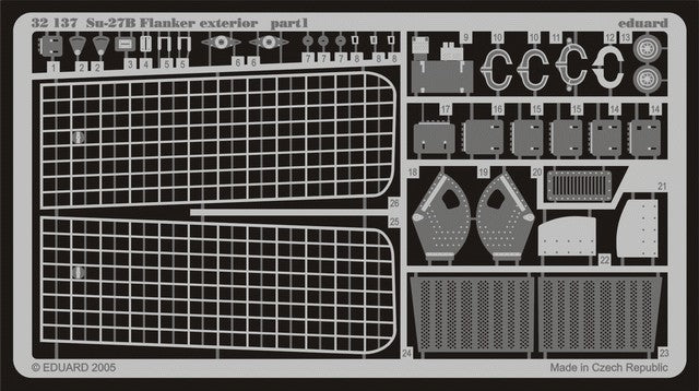 Eduard 32137 1/32 Aircraft- Su27B Flanker Exterior for TSM (D)