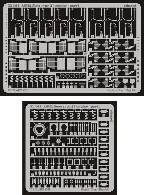 Eduard 32161 1/32 Aircraft- A6M2 Zero Type 21 Engine for TAM