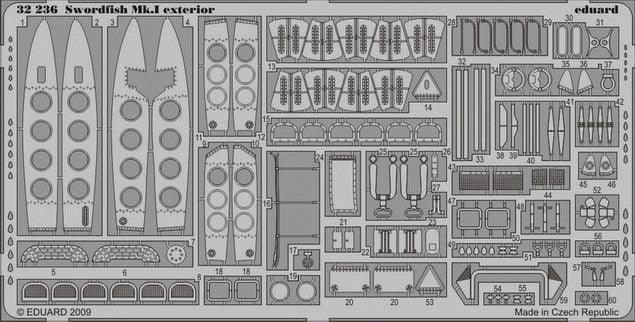 Eduard 32236 1/32 Aircraft- Swordfish Mk I Exterior for TSM