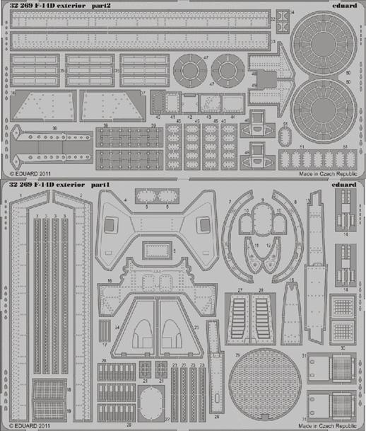 Eduard 32269 1/32 Aircraft- F14D Exterior for TSM