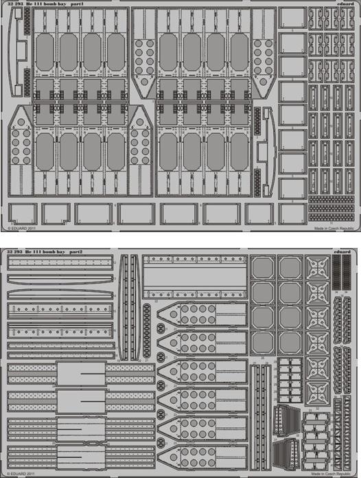 Eduard 32293 1/32 Aircraft- He111 Bomb Bay for RVL (D)