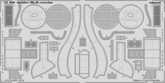 Eduard 32360 1/32 Aircraft- Spitfire Mk II Exterior for RVL (D)