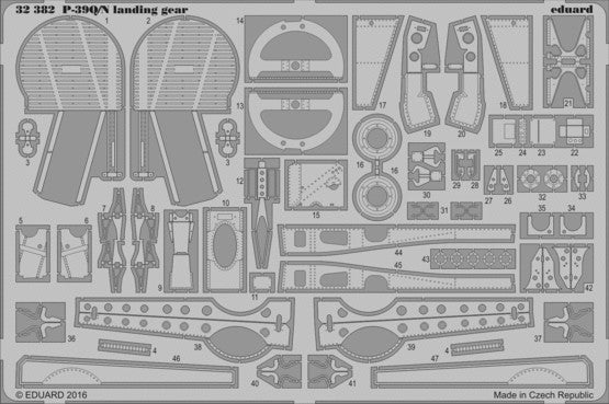 Eduard 32382 1/32 Aircraft- P39Q/N Landing Gear for KTY (D)