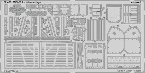 Eduard 32409 1/32 Aircraft- MiG29A Undercarriage for TSM (D)