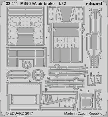 Eduard 32411 1/32 Aircraft- MiG29A Air Brake for TSM (D)