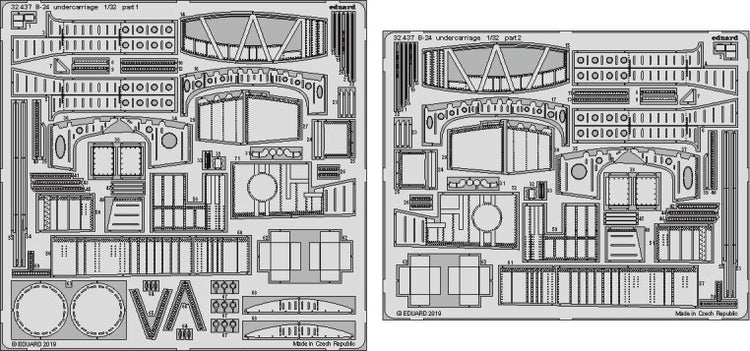 Eduard 32437 1/32 Aircraft- B24 Undercarriage for HBO (D)