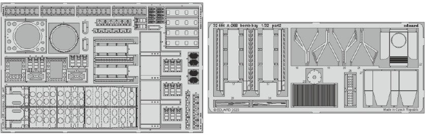 Eduard 32454 1/32 Aircraft- A26B Bomb Bay for HBO (D)