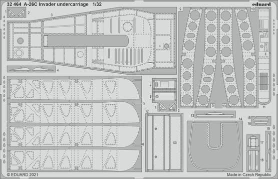 Eduard 32464 1/32 Aircraft- A26C Invader Undercarriage for HBO (D)