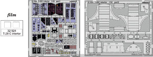 Eduard 32924 1/32 Aircraft- T28C Interior for KTY (Painted) )(D)