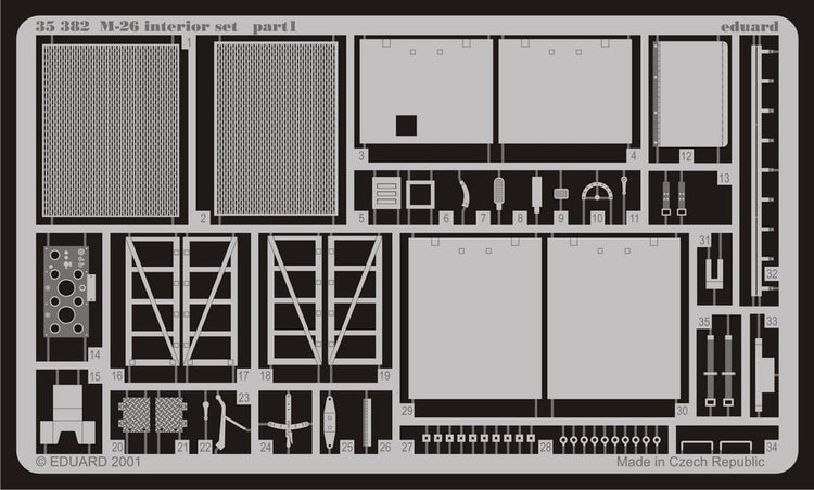 Eduard 35382 1/35 Armor- M26 Interior for TAM