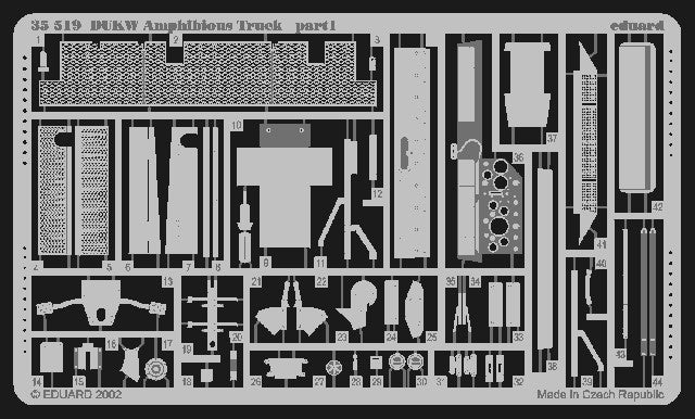 Eduard 35519 1/35 Armor- DUKW Amphibious Track for ITA