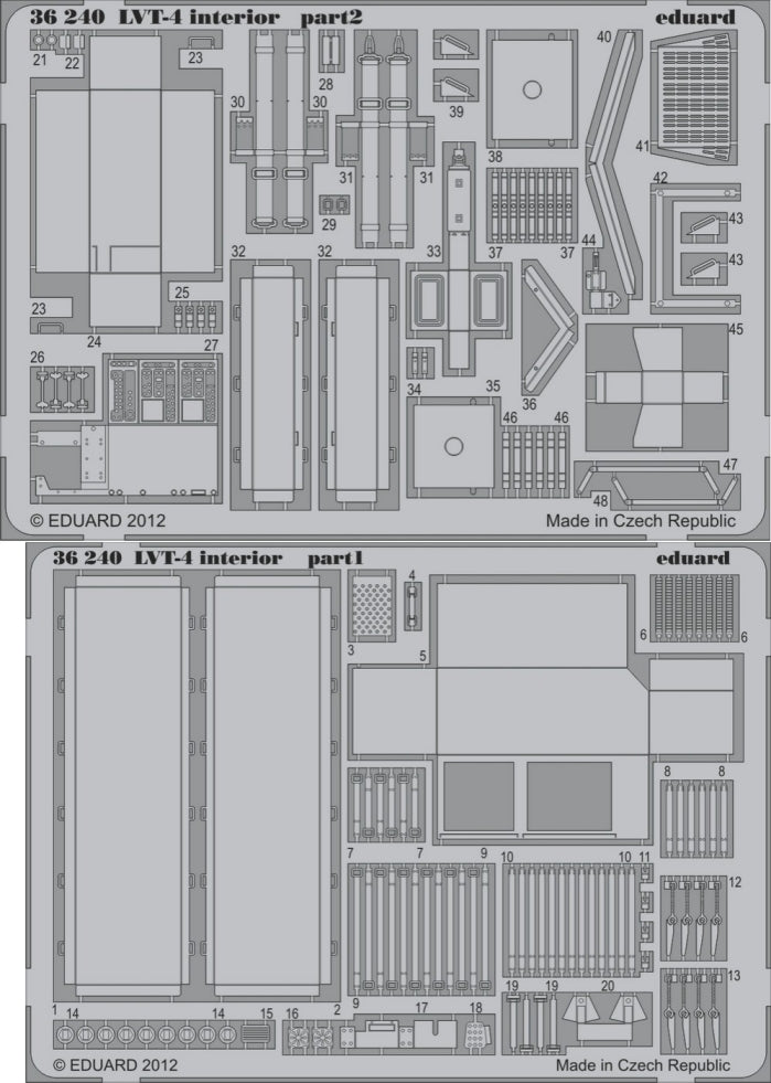 Eduard 36240 1/35 Armor- LVT4 Interior for AFV (D)