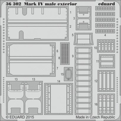 Eduard 36302 1/35 Armor- Mk IV Male Exterior for TAM(D)