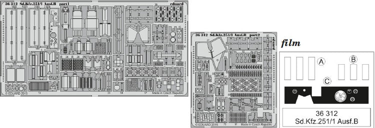 Eduard 36312 1/35 Armor- SdKfz 251/1 Ausf B for ZVE