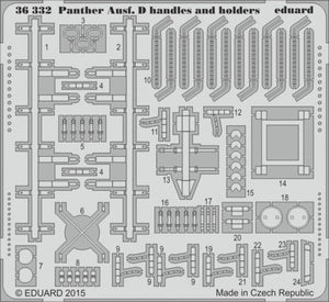 Eduard 36332 1/35 Armor- Panther Ausf D Handles & Holders for TAM(D)