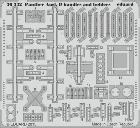 Eduard 36332 1/35 Armor- Panther Ausf D Handles & Holders for TAM(D)
