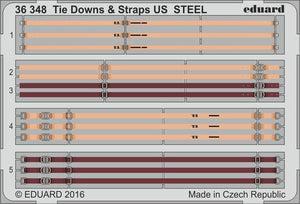 Eduard 36348 1/35 Armor- Tie Downs & Straps US Steel (Painted)