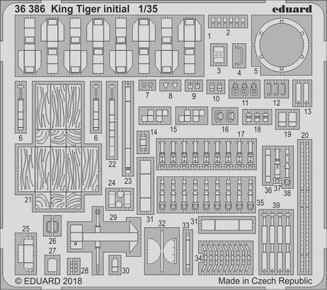 Eduard 36386 1/35 Armor- King Tiger Initial for TAO(D)