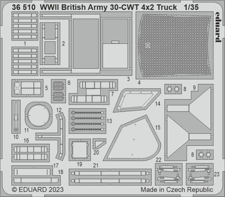 Eduard 36510 1/35 Armor- WWII British Army 30cwt 4x2 Truck for ARX