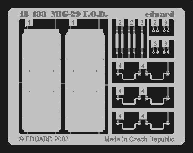 Eduard 48438 1/48 Aircraft- Mig29 F.O.D. for ACY(D)