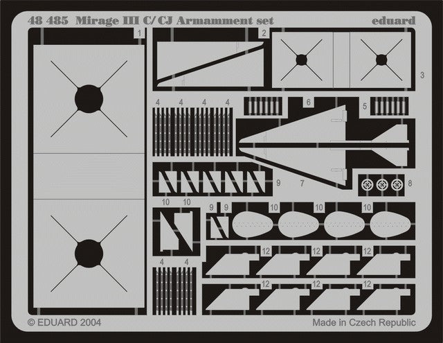 Eduard 48485 1/48 Aircraft- Mirage III C/CJ Armament for EDU (D)