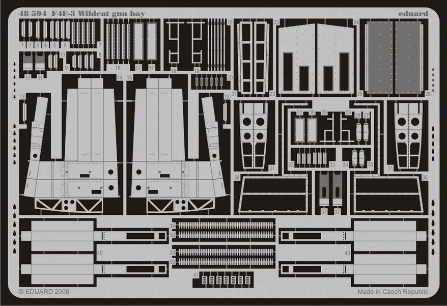 Eduard 48594 1/48 Aircraft- F4F3 Wildcat Gun Bay for HBO (D)