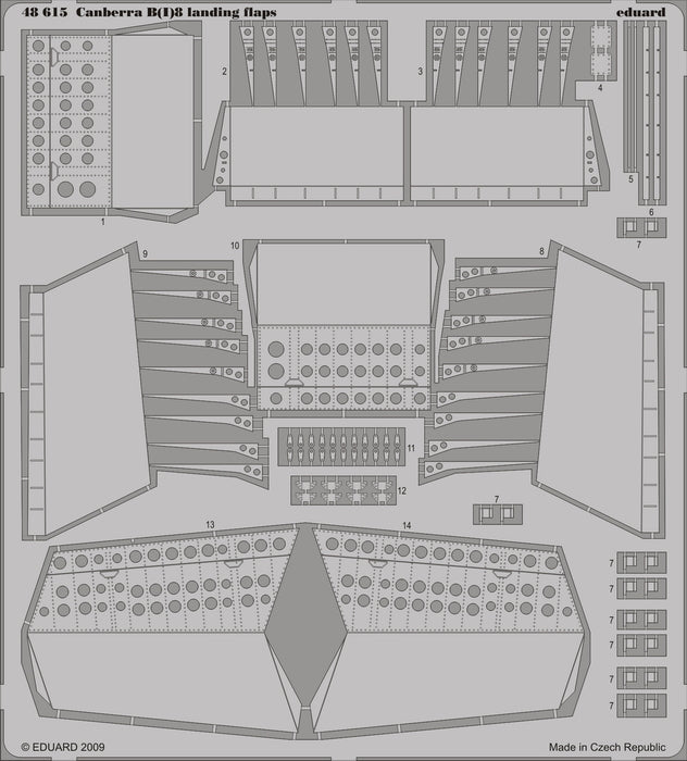 Eduard 48615 1/48 Aircraft- Canberra B(I)8 Landing Flaps for ARX (D)