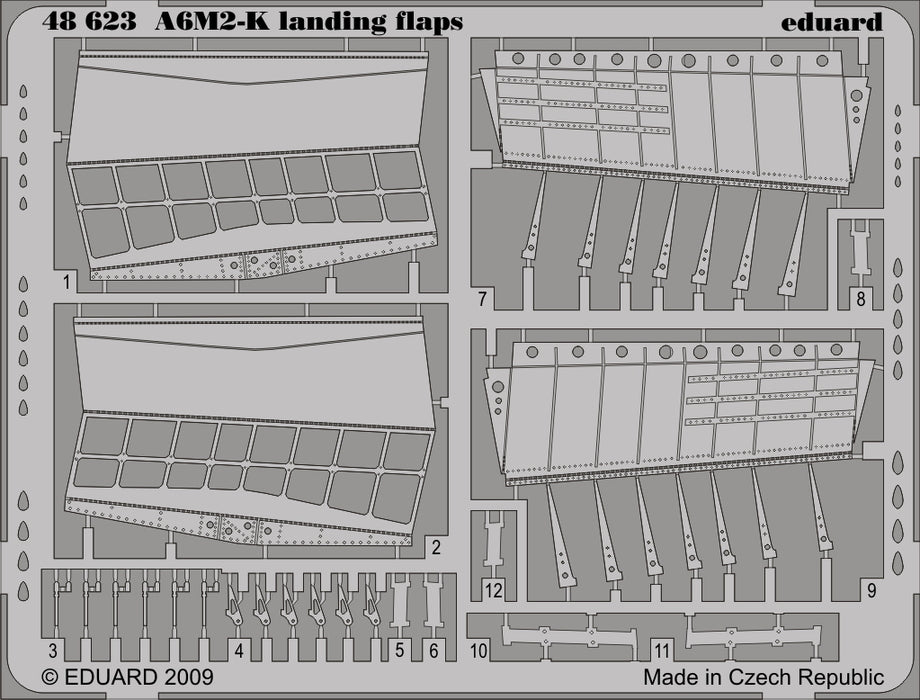 Eduard 48623 1/48 Aircraft- A6M2K Landing Flaps for HSG (D)