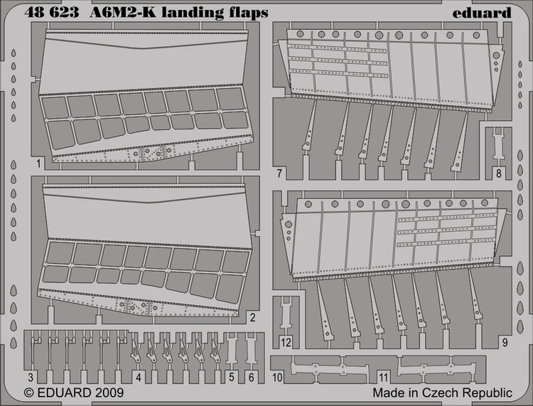 Eduard 48623 1/48 Aircraft- A6M2K Landing Flaps for HSG (D)