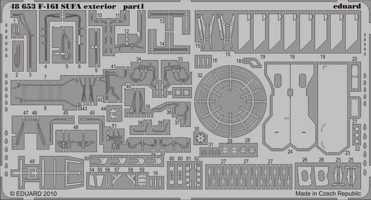 Eduard 48653 1/48 Aircraft- F16I Sufa Exterior for HSG (D)