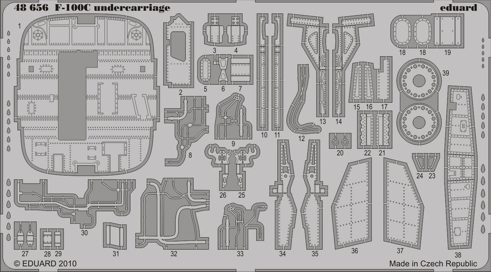 Eduard 48656 1/48 Aircraft- F100C Undercarriage for TSM (D)