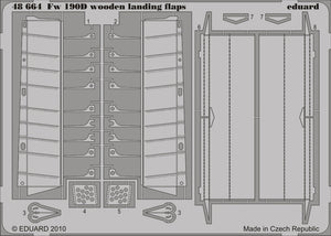 Eduard 48664 1/48 Aircraft- Fw190D Landing Flaps Wooden Type for EDU