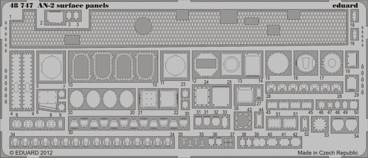 Eduard 48747 1/48 Aircraft- An2 Surface Panels for HBO