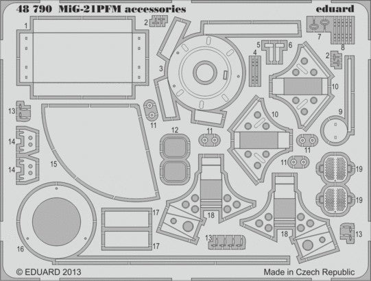 Eduard 48790 1/48 Aircraft- MiG21 PFM Accessories for EDU (D)