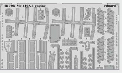 Eduard 48798 1/48 Aircraft- Me410A1 Engine for MGK (D)