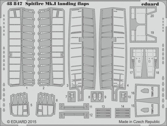 Eduard 48847 1/48 Aircraft- Spitfire Mk I Landing Flaps for ARX (D)