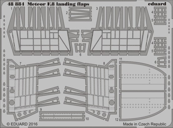 Eduard 48884 1/48 Aircraft- Meteor F8 Landing Flaps for ARX (D) 