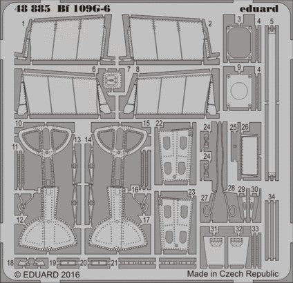 Eduard 48885 1/48 Aircraft- Bf109G6 for EDU (D)