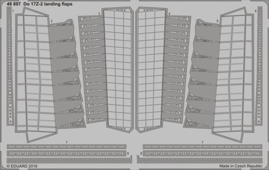 Eduard 48897 1/48 Aircraft- Do17Z2 Landing Flaps for ICM (D)