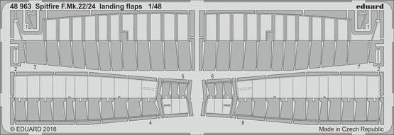 Eduard 48963 1/48 Aircraft- Spitfire F Mk 22/24 Landing Flaps for ARX (D)