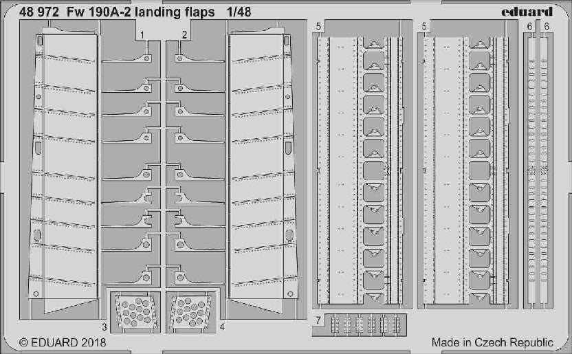 Eduard 48972 1/48 Aircraft- Fw109A2 Landing Flaps for EDU (D)