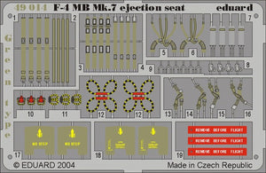 Eduard 49014 1/48 Aircraft- F4MB Mk 7 Ejection Seat Green Type for HSG (Painted)