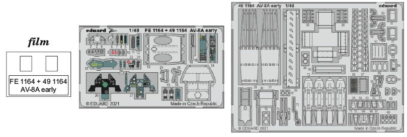 Eduard 491164 1/48 Aircraft- AV8A Early for KIN (Painted) (D)