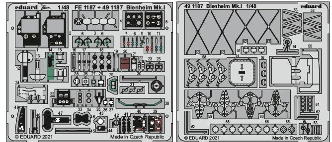 Eduard 491187 1/48 Aircraft- Blenheim Mk I for ARX (Painted)