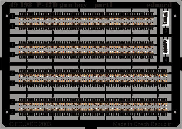 Eduard 49198 1/48 Aircraft- P47D Gun Bay for TAM (Painted) (D)