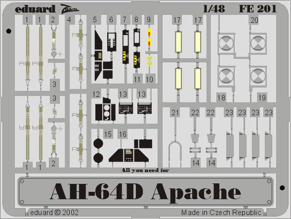 Eduard 49201 1/48 Aircraft- AH64D for HSG (Painted)