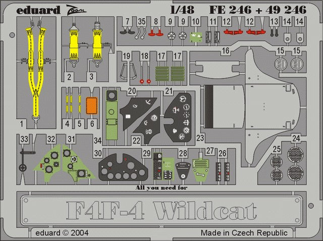 Eduard 49246 1/48 Aircraft- F4F4 for TAM (Painted)