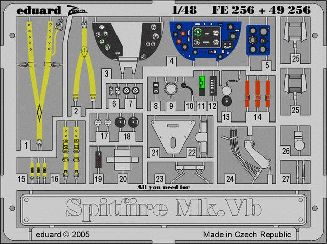 Eduard 49256 1/48 Aircraft- Spitfire Mk Vb for TAM (Painted) (D)