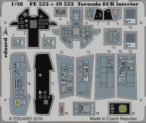 Eduard 49523 1/48 Aircraft- Tornado ECR Interior for HBO (Painted Self Adhesive) (D)